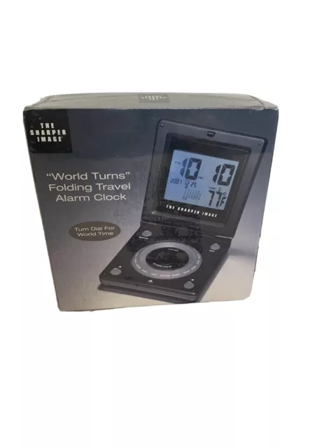 The Sharper Image Folding Travel Alarm Clock St992-18 International Cities-New