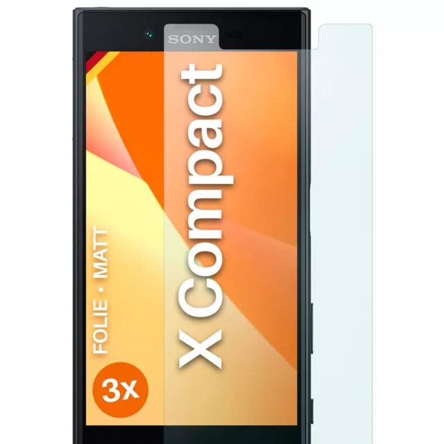 3x Film de Protection Mat pour Sony Xperia X Compact D'Écran 4H Fin Antireflet