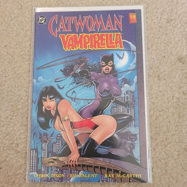 Catwoman Vampirella Comic Book (1997) DC Dixon Balent McCarthy Crossover VF+