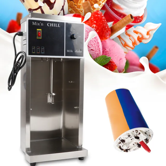 500W Commercial Electric Ice Cream Machine Shaker Blender Mixer Stainless Steel