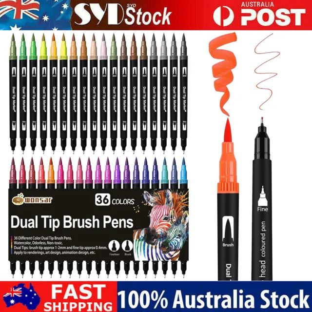 36 Colours Premium Acrylic Paint Marker Pens Extra Fine Tip Rock Painting New