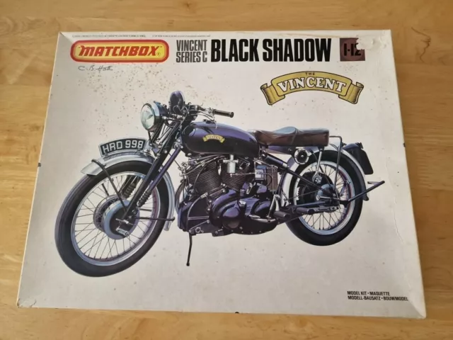 Matchbox 1:12scale Kit. Vincent Black Shadow Motor Cycle
