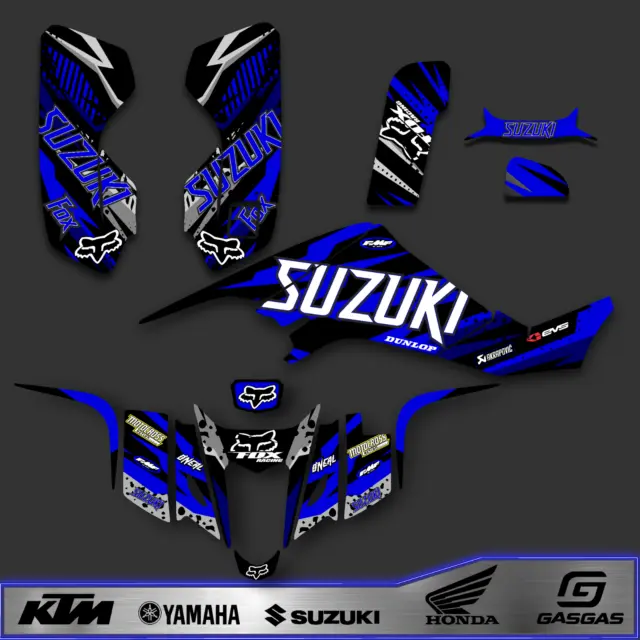 Ltz 400 Suzuki Wrap Grafik Sticker Set Aufkleber Quad 2003 - 2008 KFX 400 Fulkit