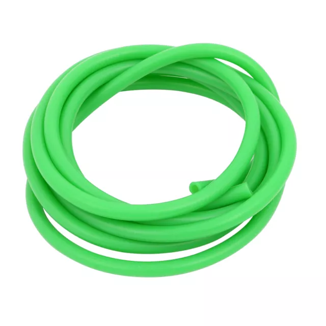 5 x 7mm Température Résistant Silicone Caoutchouc Tube Tuyau Tube Vert 2 Mètres