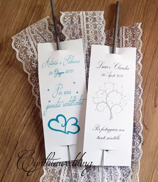 80 Stelle scintillanti personalizzate matrimonio wedding stelle filanti luminose