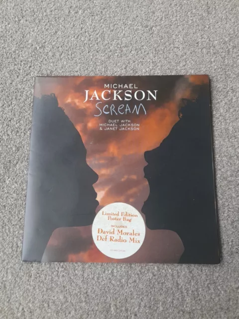 Michael Jackson - Scream 7" Limited Edition Poster Sleeve  Vinyl Single Record