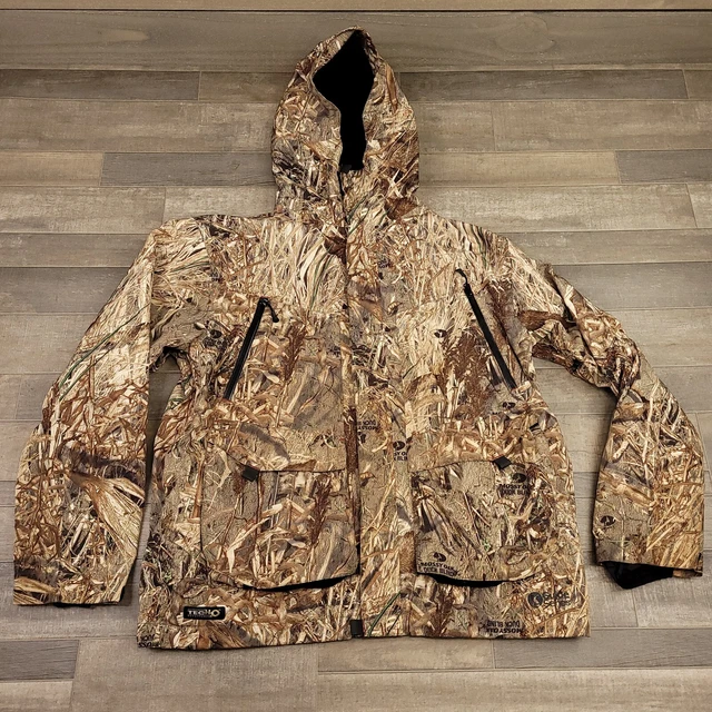 Guide Series Jacket Mens Medium Brown Duck Blind Camouflage TecH2o Outdoor