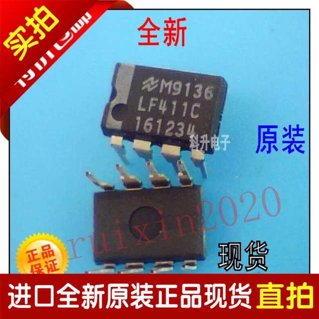 Juried Engineering TL081IP TL081 High Slew Rate JFET-Input Operational Amplifier Op-Amp IC Breadboard-Friendly DIP-8 (1 Piece