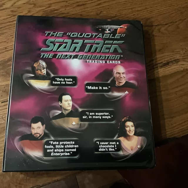 2005 Star Trek: The Next Generation Quotable Complete Set 110 Cards