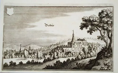 Bedburg Nordrhein-Westfalen  Merian Kupferstich 1647
