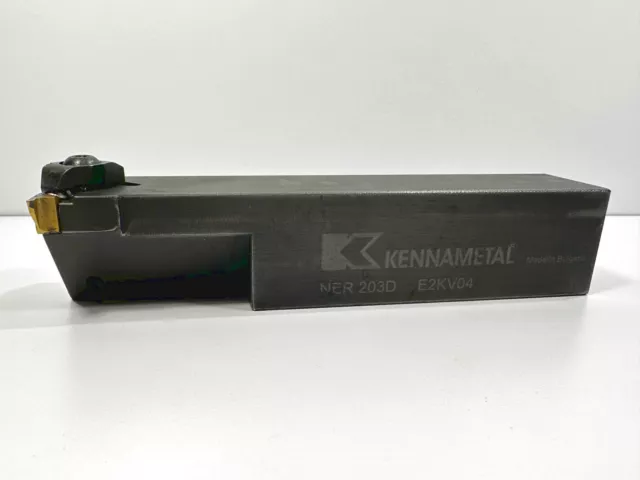 KENNAMETAL NER 203D E2KV04 Used Lathe Tool Holder 1.25" Shank 1pc