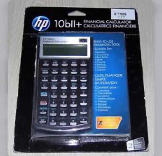 NEW HP 10bII+ Plus Financial Calculator Hewlett Packard 10bll+ New in