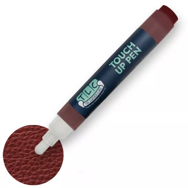 BURGUNDY Leather Touch Up Pen Repair, recolour, paint restore small areas easily