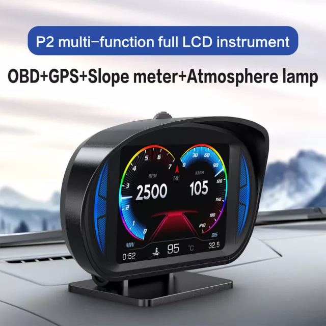 COMPTEUR VITESSE GPS numérique voiture affichage tête haute survitesse MPH  / SH EUR 26,29 - PicClick FR