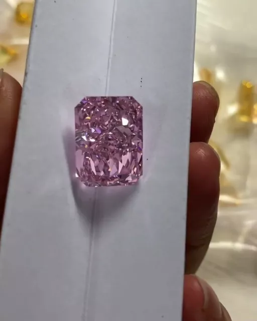 1 ct  Pink Color Diamond Loose Radiant cut VVS1 with Certificate + free Gift