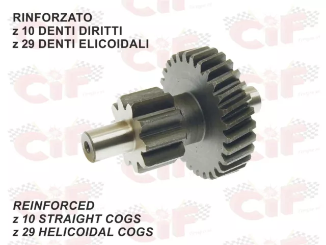 Ingranaggio Duplo Z10-29 Rinvio Rinforzato Piaggio Ciao Si Bravo Con Variatore