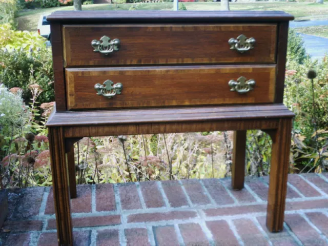 Lane Furniture Silverware Two Drawer/Inlaid Chest