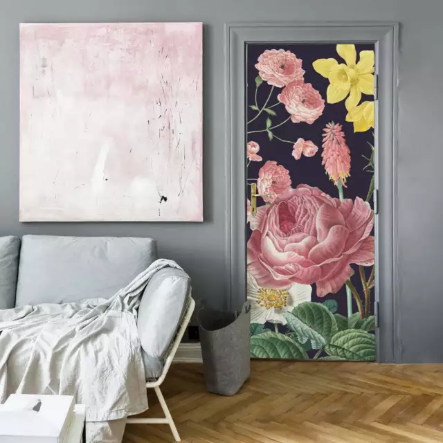 Decorazione adesiva Porta Paradiso botanico sticker lavabile pvc varie misure