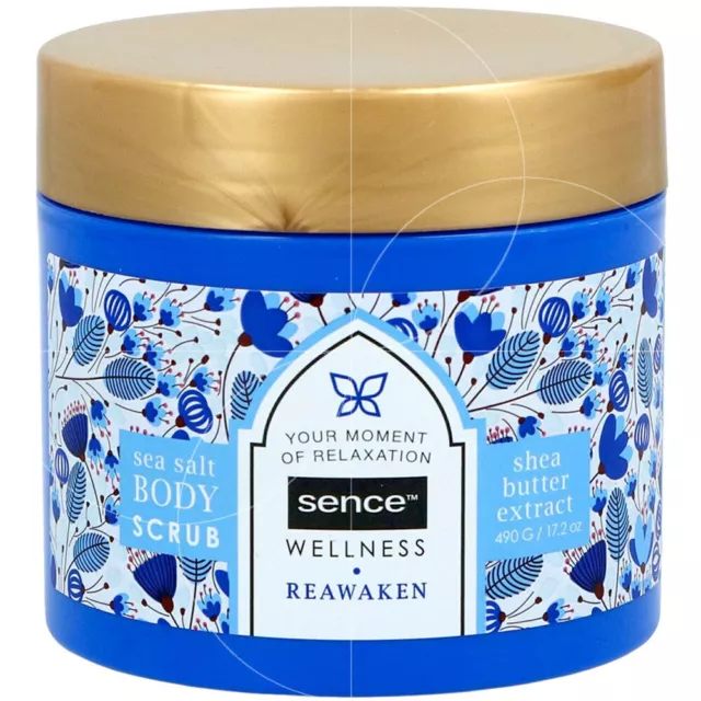 sence - Exfoliant pour le corps au sel de mer et Karité - 490g