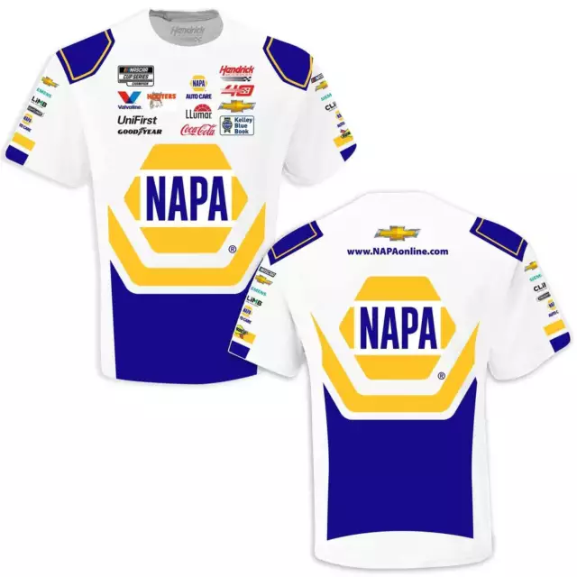 CHASE ELLIOTT 2024 NAPA Auto Parts Sublimated Uniform Pit Crew T-Shirt ...