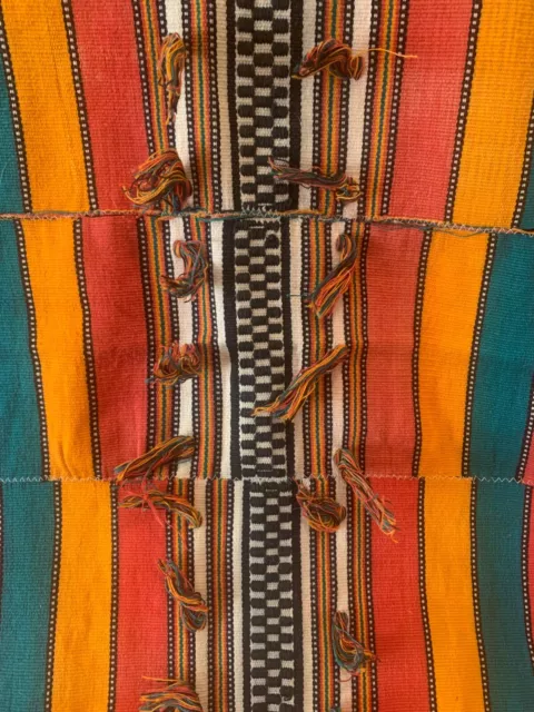 47 x 84" Vintage South African Ewe Kente Ghana hand woven ceremonial textile