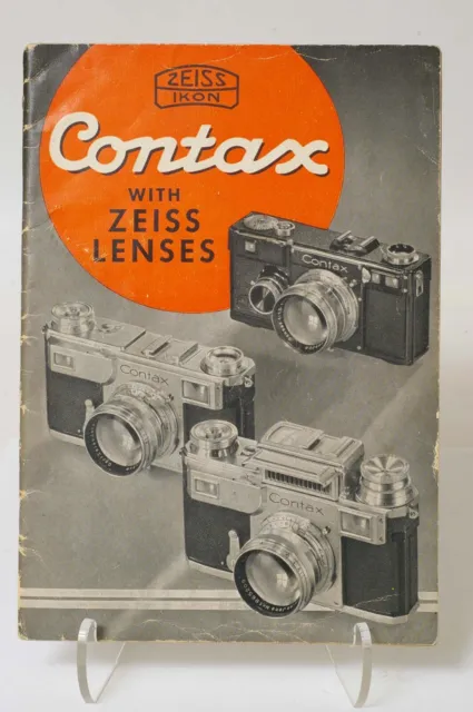 F66640~ De colección c.1940 ""LENTES CONTAX CON ZEISS"" CATÁLOGO Contax II y III -48 piezas