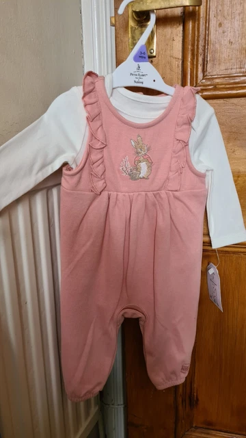 Peter Rabbit Girls Dungaree Set 3-6 Months