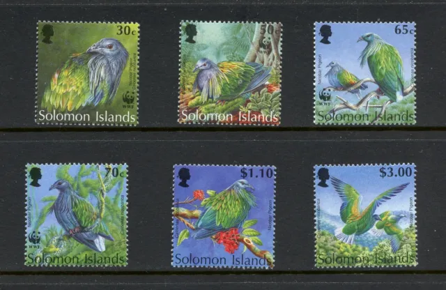 R2858 Salomon Îles 1993 Oiseaux Pigeons 6v. MNH