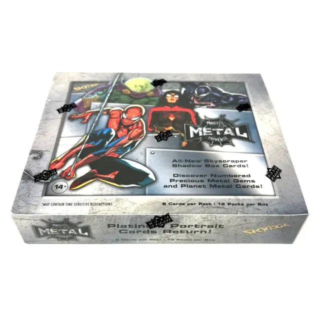 Upper Deck 2021 Marvel Metal Universe Spider-Man Trading Cards Hobby Box SEALED