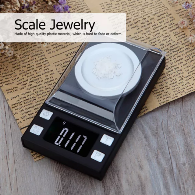 0.001g Portable Mini High Precision Jewelry Weight Electronic Digital Scale HEN