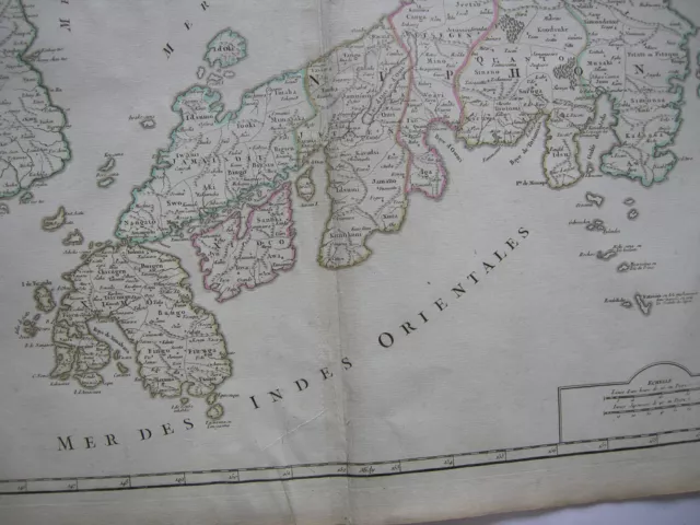 Japan Korea Ostasien Asien Sumatra Orig Kupferstich R. Vaugondy 1680  Nippon 2