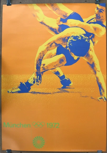 Affiche Jeux Olympiques 1972 – Escrime – 84x60 Cm – Ottl Aichner
