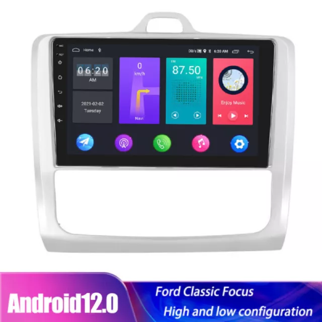 9 Zoll Für Ford Focus MK2 MK II 2004-2011 Android 12.0 Autoradio GPS Navi Wifi