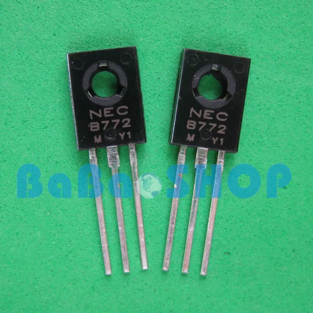 15pairs ( 2SB772 + 2SD882 ) NEC TO-126 B772 D882 3A PNP NPN TRANSISTOR New