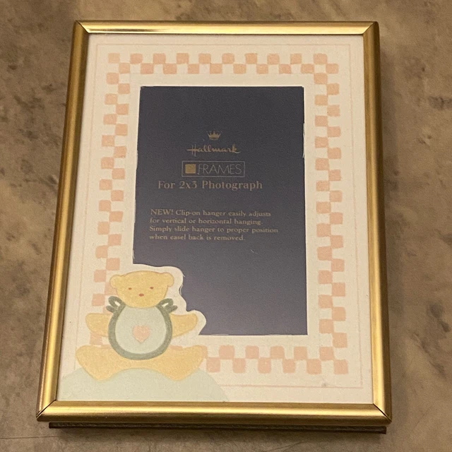 Hallmark Baby 3X4 Brass Frame with Bear