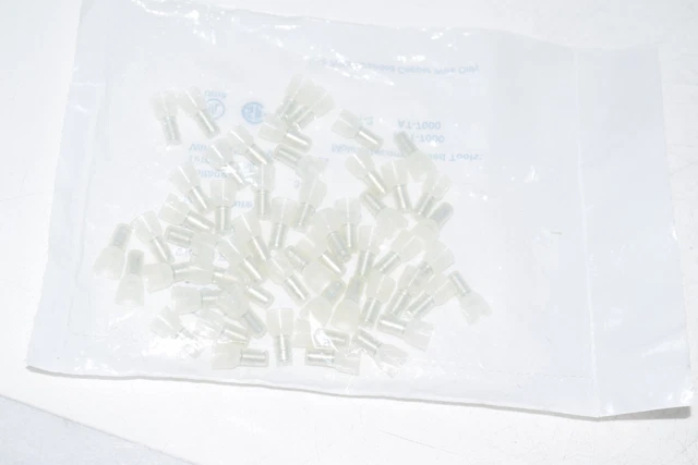 NEW 50Pcs Closed End Crimp Cap 22-14 AWG Gauge Wire Terminal Connector P/N 19160