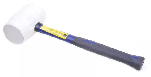 Marteau en Caoutchouc Blanc 24 OZ Maillet Tuile Marteau 850g Fibre de Verre Neuf