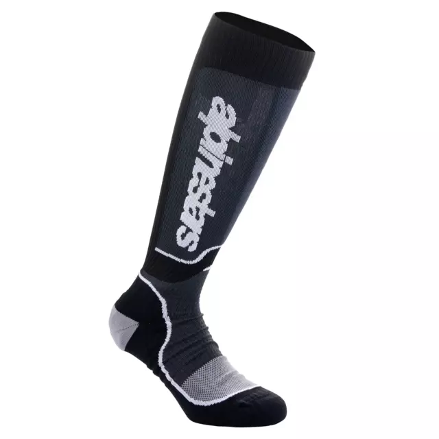 Alpinestars MX Plus Motocross Socks - Black/White