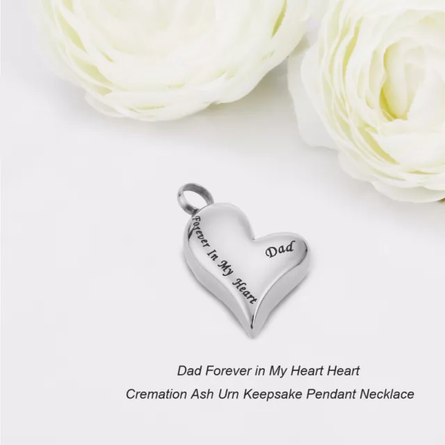 Ash Urn Keepsake Cremation Pendant Dad Perfume Bottle Necklace