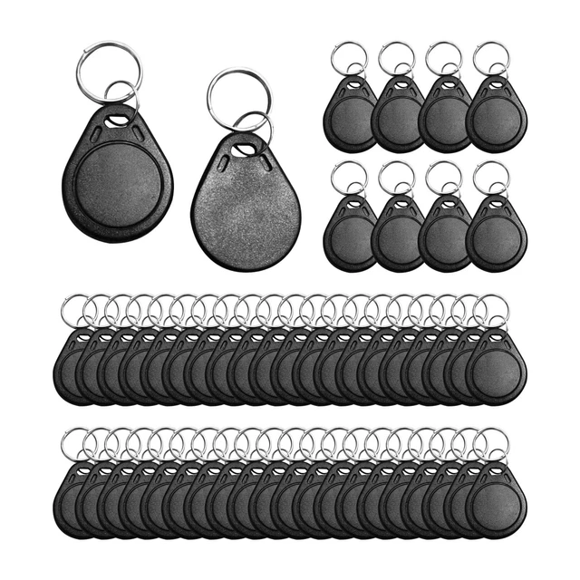 50 PCS 125kHz RFID Key Fob Proximity ID Card Token Tag Keypad Card Reader