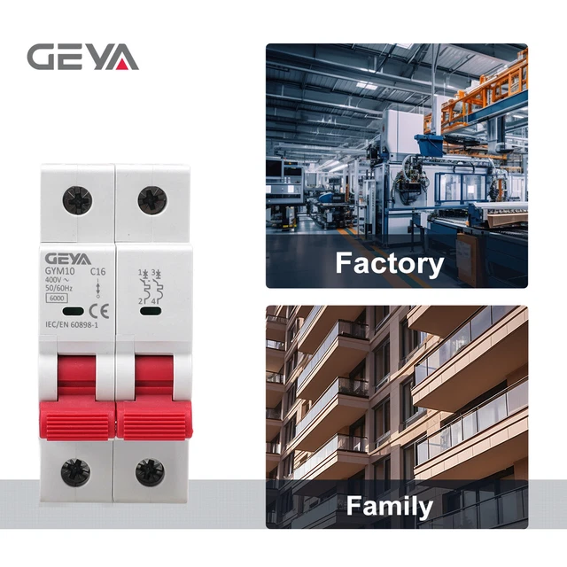 GEYA AC MINI Disjoncteur 4P 6/10/16/25/32/40/50/63A 6kA Interrupteur De Sécurité EUR 22,87 - FR - Foto 8