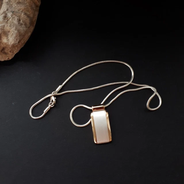 Ciondolo Ciondolo Toni Argento & Oro Minimalista Collana Choker, Catena Serpenti