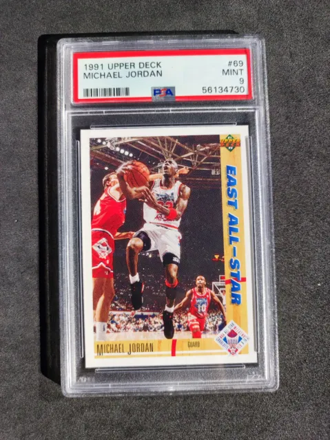 PSA 9 Michael Jordan 1991 Upper Deck #69 NBA Chicago Bulls