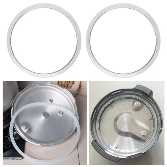 22 24 26CM White Silicone Rubber Pressure Cooker Seal Ring Gasket Sealing Ring