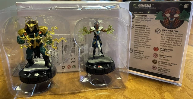 Heroclix Apocalypse 209 and Genesis 210 X of Swords SLOP Grand Prize figures