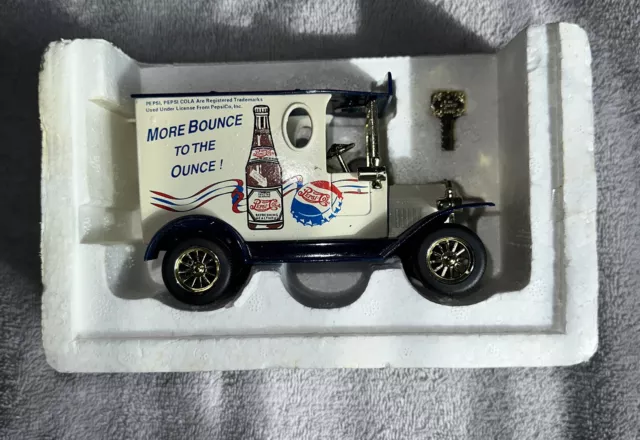 Pepsi Cola Golden Wheel "More Bounce To The Ounce" Diecast Truck Coin Bank