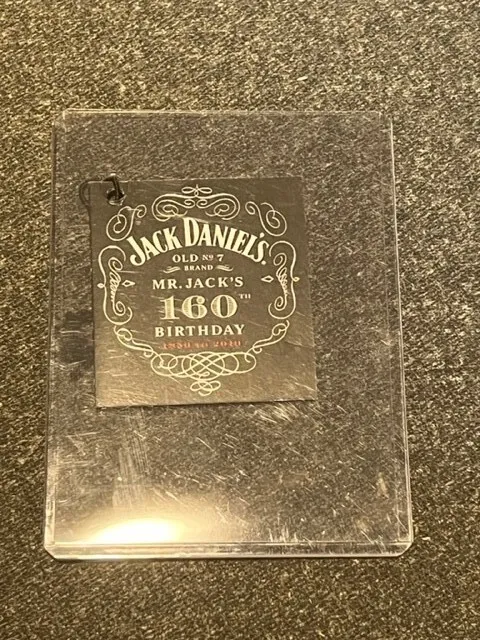 jack daniels Mr Jacks 160th birthday bottle neck tag with Serial number