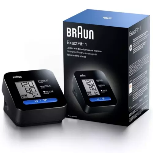 Braun BNA500EU Exact Fit 1 Automatic Upper Arm Blood Pressure Monitor Black