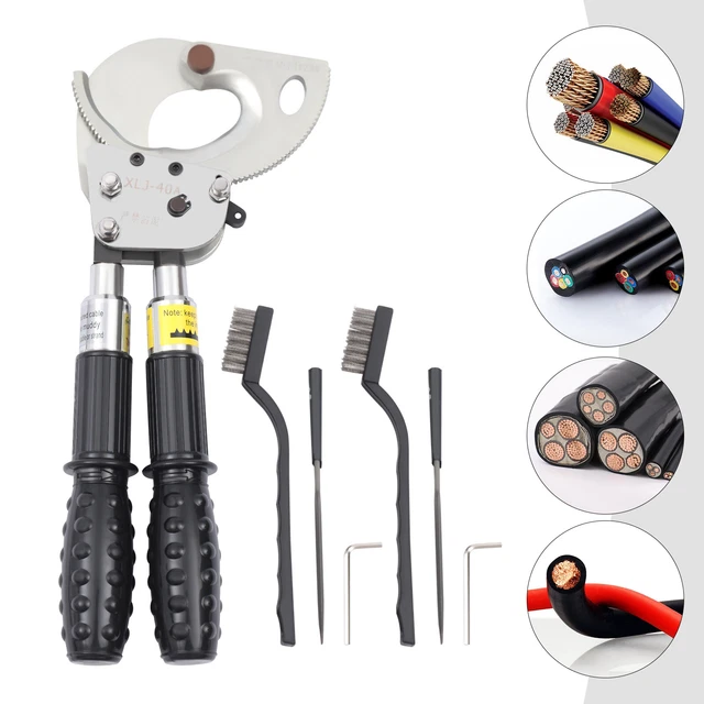 HEAVYDUTY CLAMP RATCHET Cable Cutter Up To 330mm2 Ratcheting Wire Cut