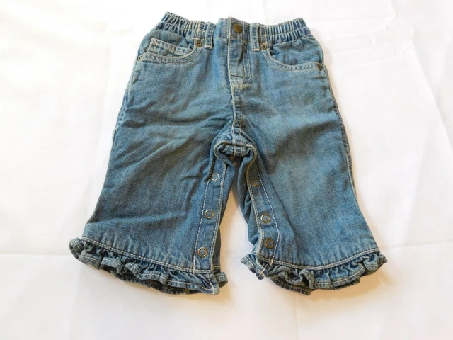 The Children's Place Bambino Bambina Pantaloni Denim Jeans Taglia 3-6 Mesi Nwt